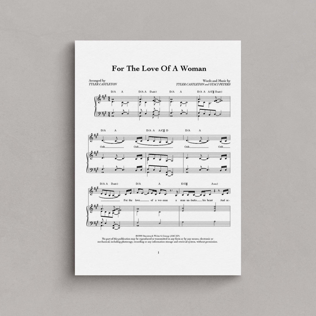 For the Love of a Woman