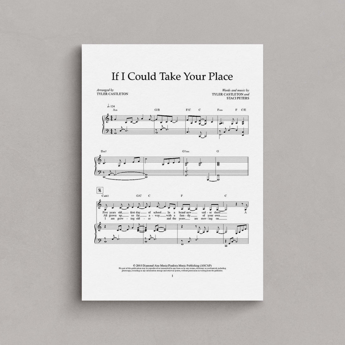 If I Could Take Your Place