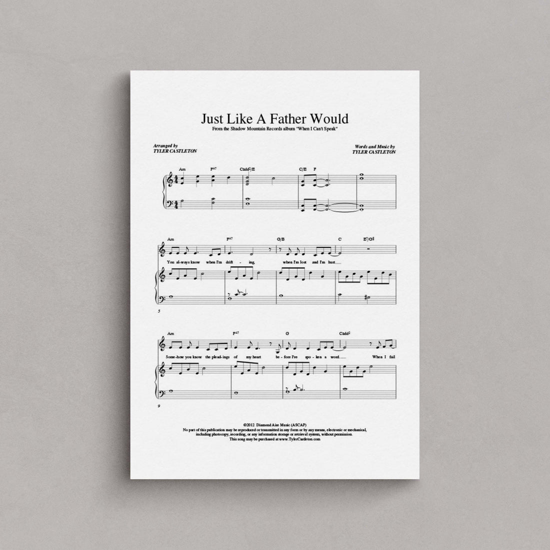 Just Like A Father Would - Medium Range