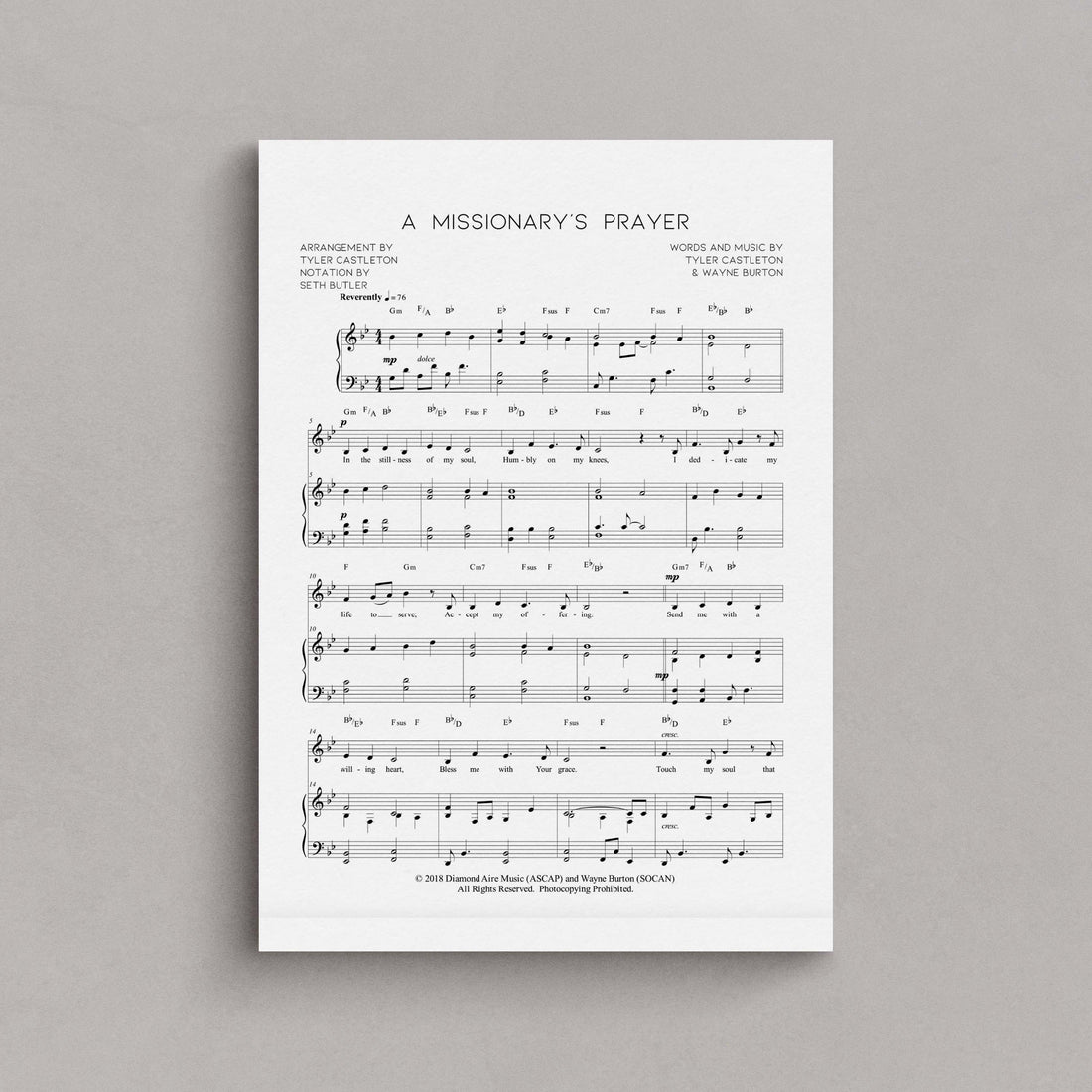 A Missionary’s Prayer