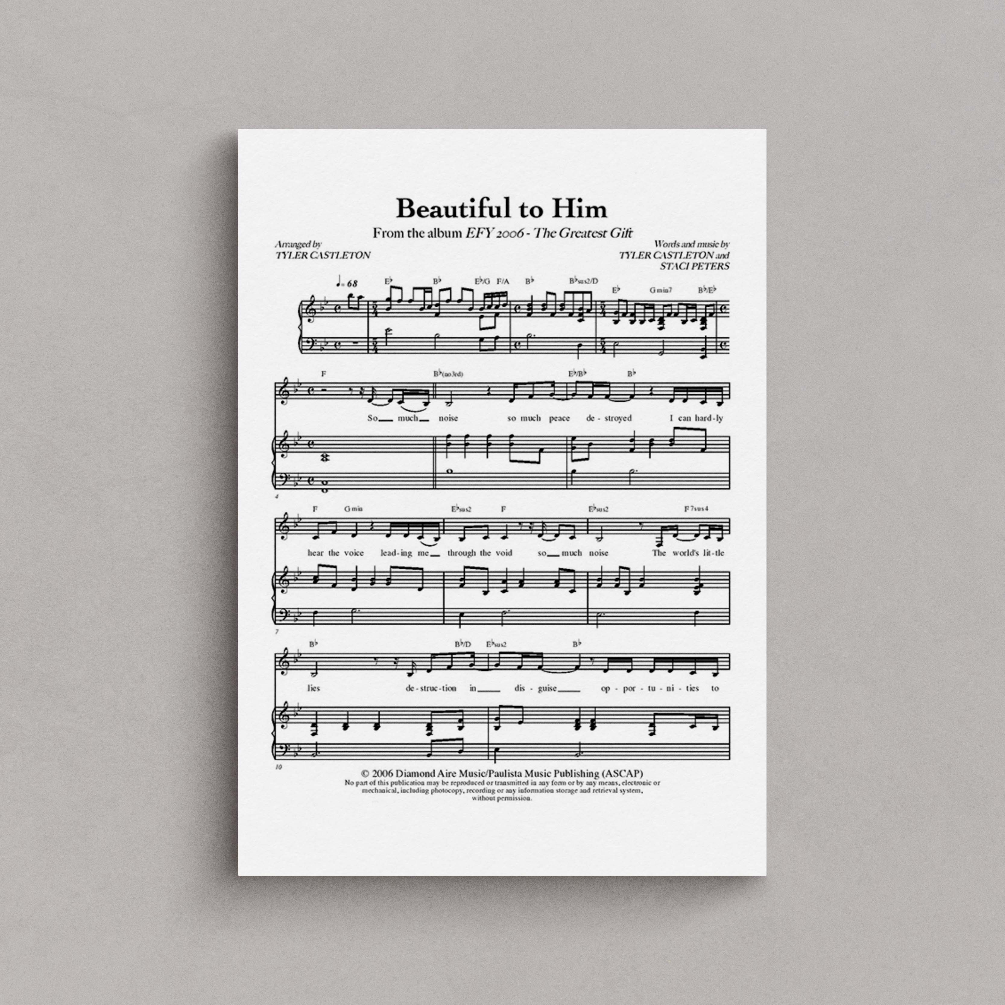 Beautiful To Him – Tyler Castleton
