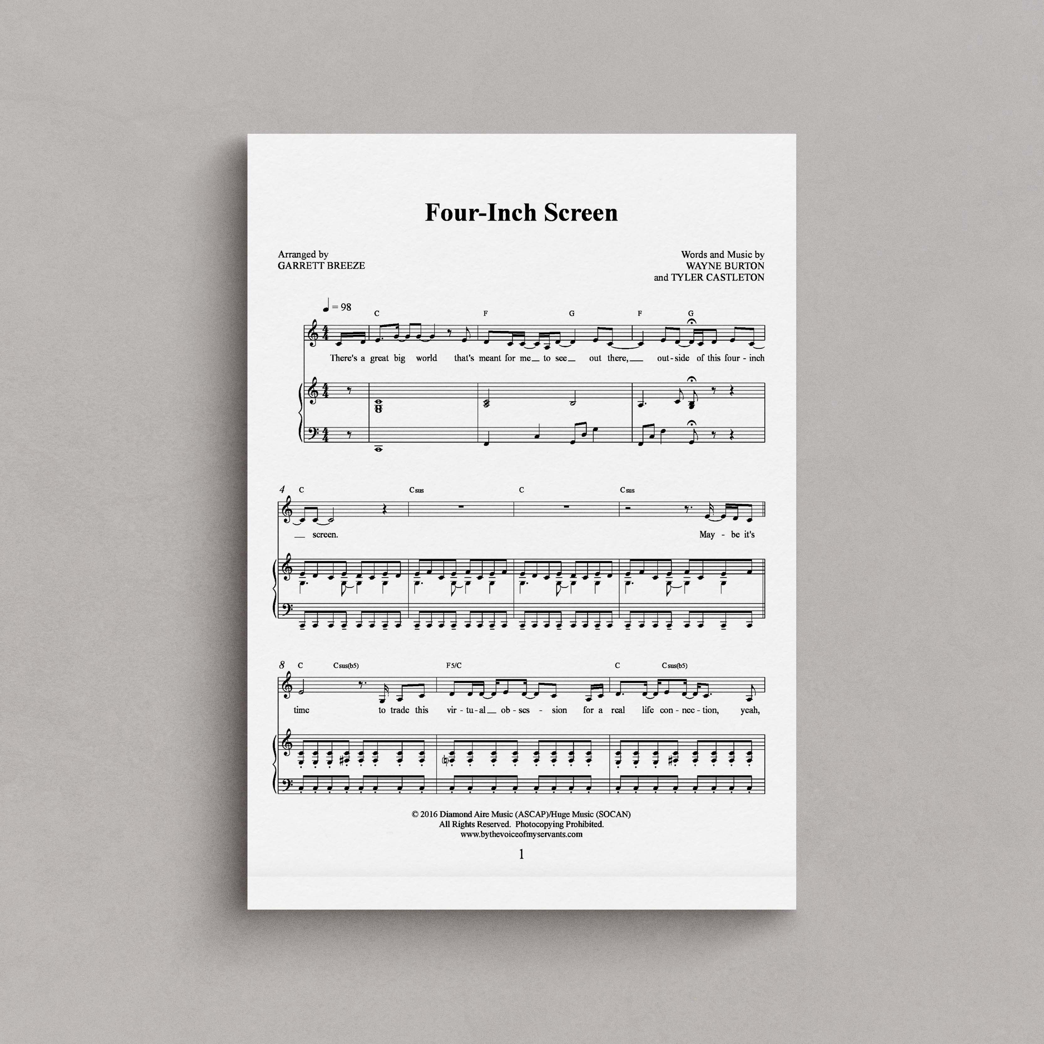Four-Inch Screen – Tyler Castleton