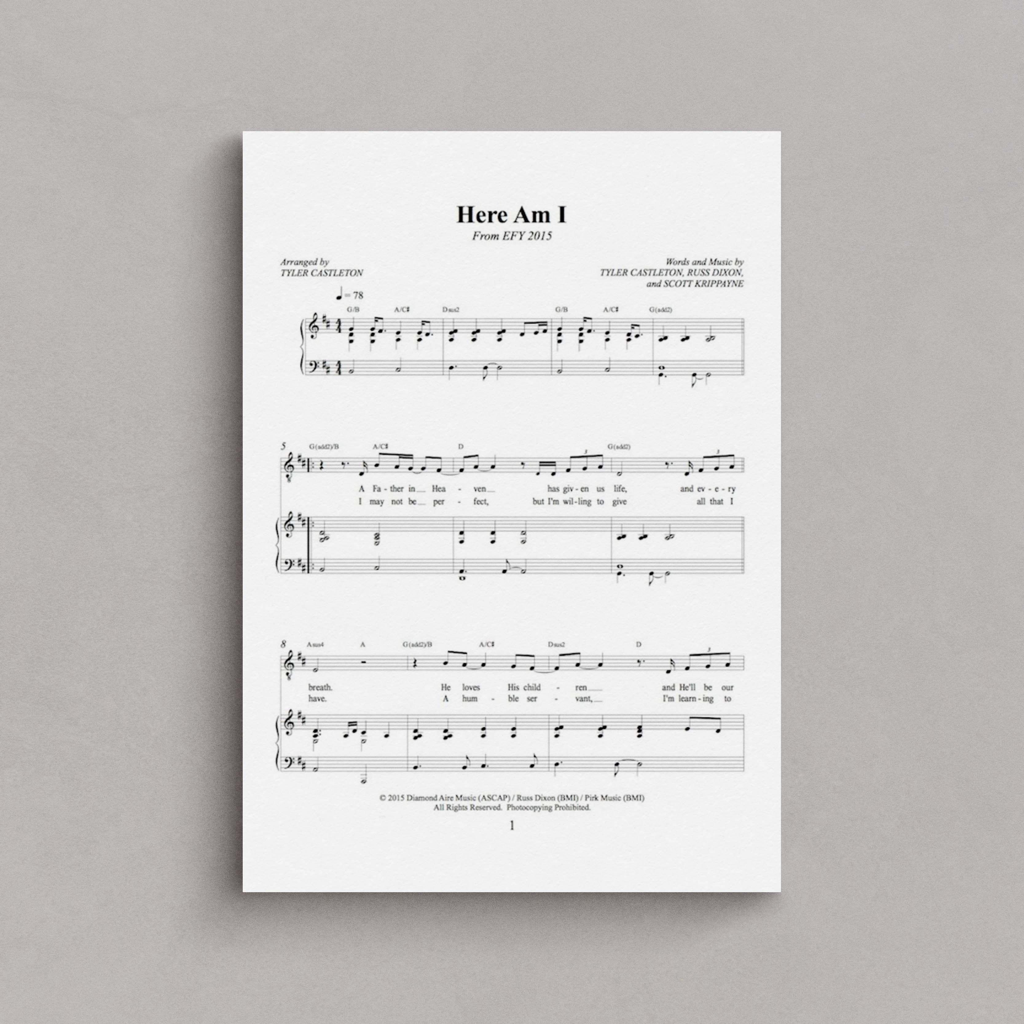 Here Am I Tyler Castleton