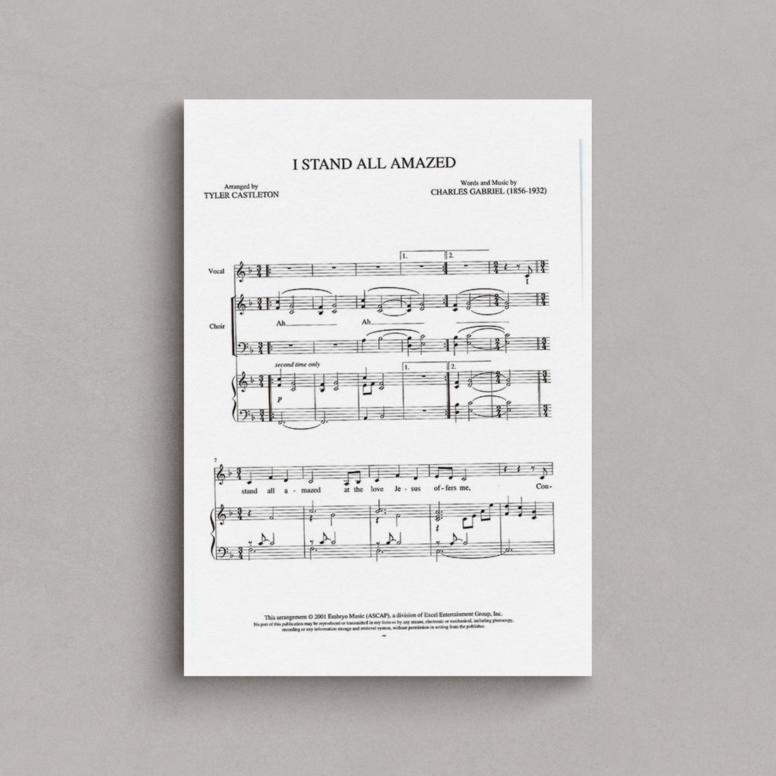 I Stand All Amazed – Tyler Castleton