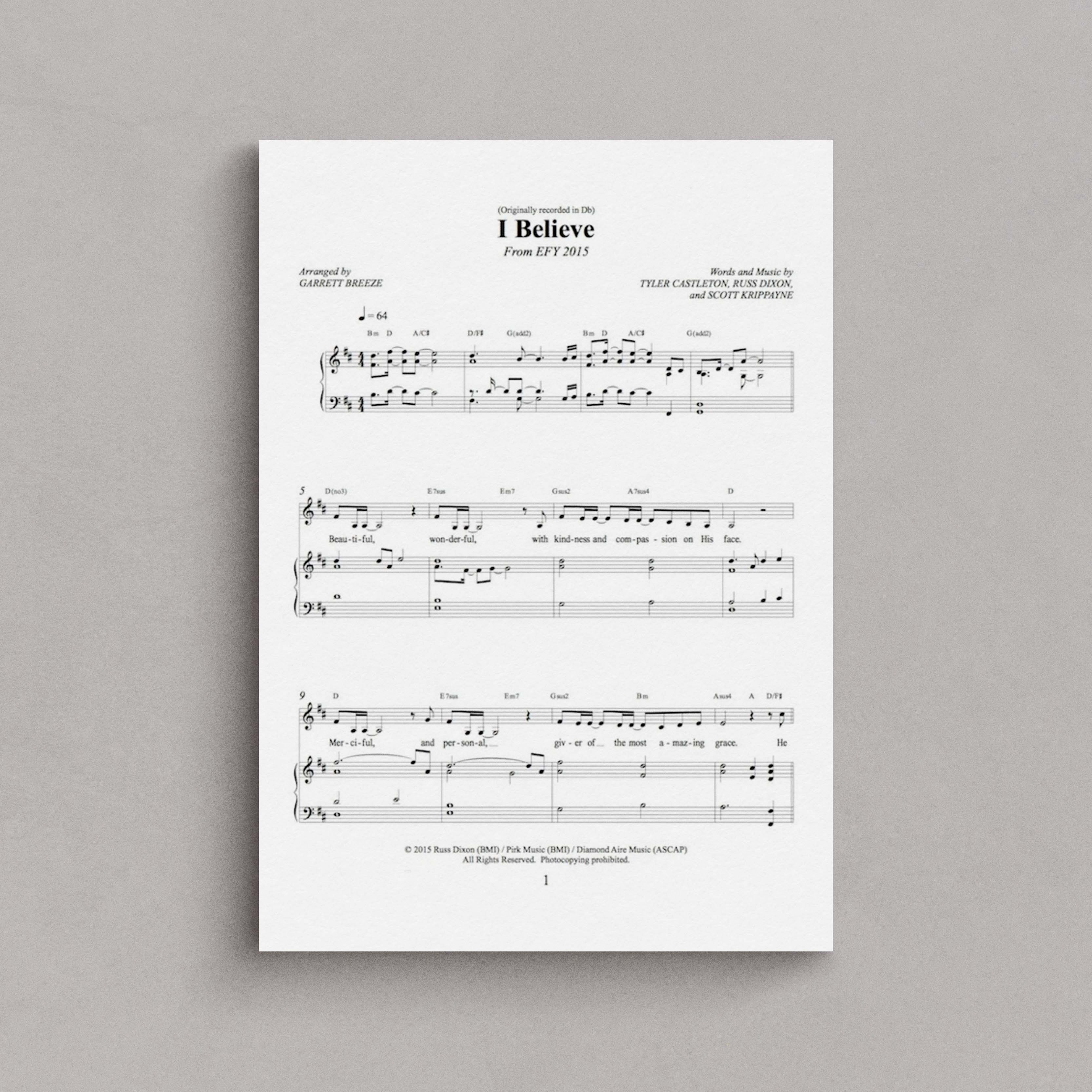 I Believe – Tyler Castleton