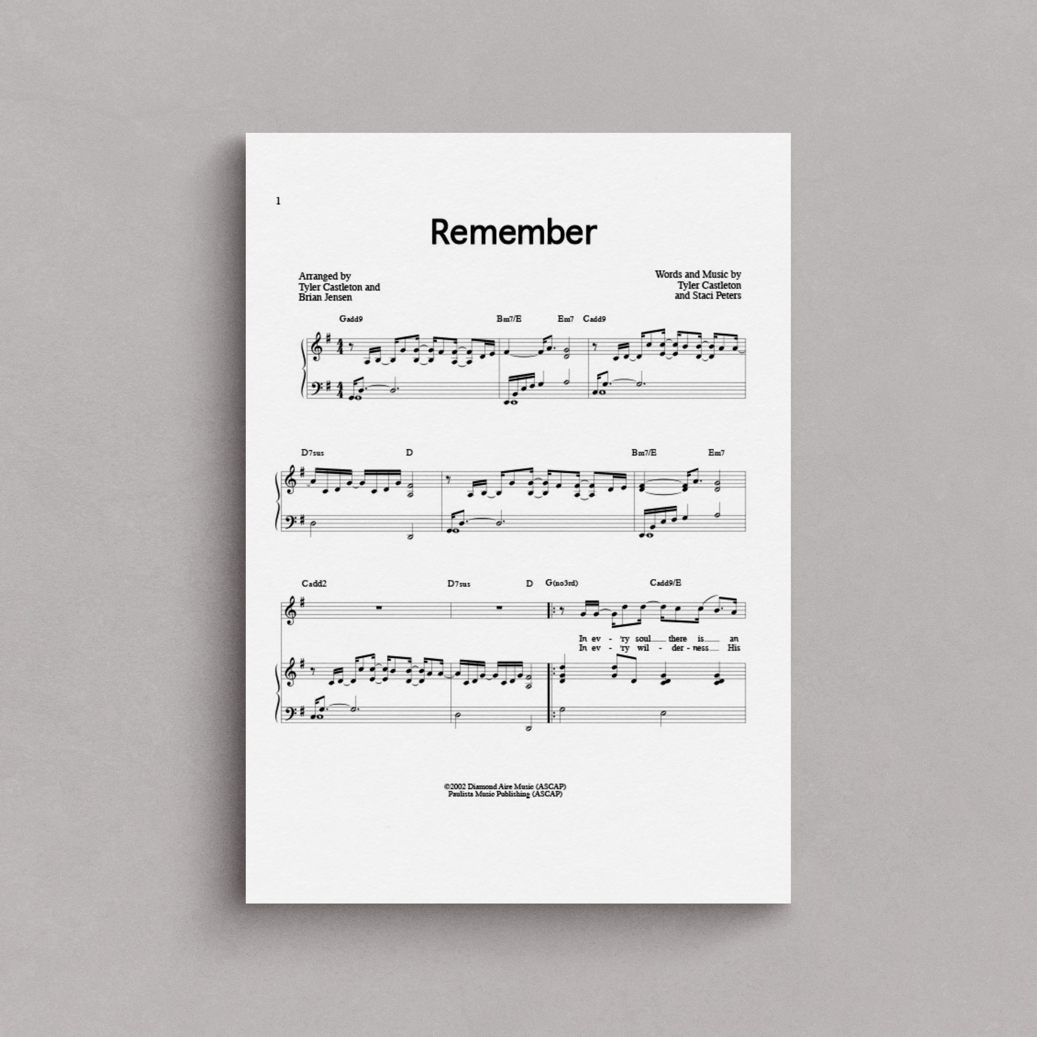 Remember – Tyler Castleton