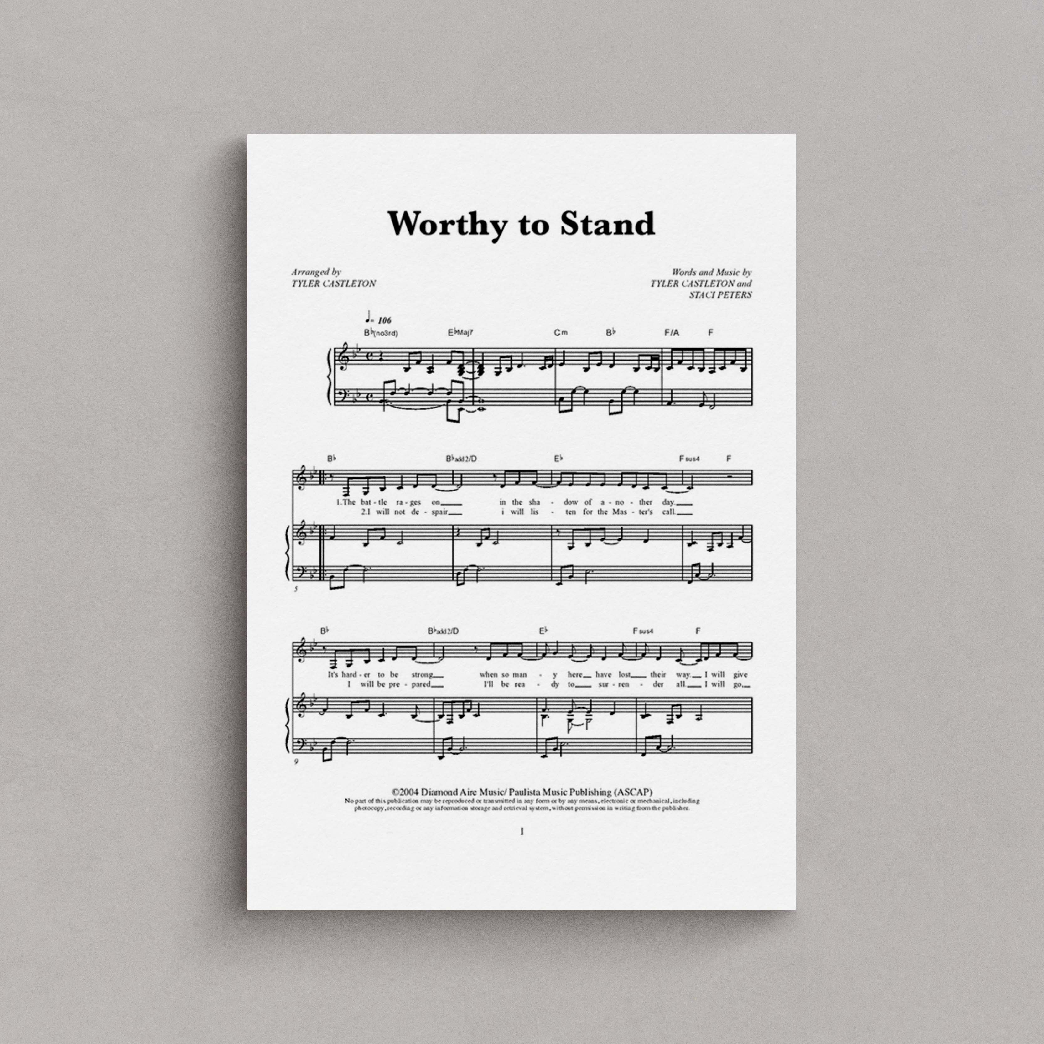 Worthy to Stand – Tyler Castleton